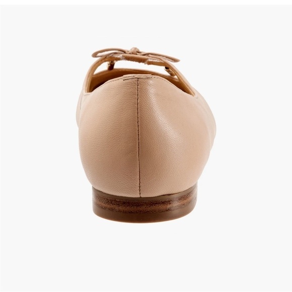 TROTTERS HONESTY Stylish Lightweight Neutral Tan Leather Ballet Flat Siz… - Picture 9 of 10